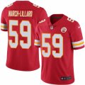 Mens Nike Kansas City Chiefs #59 Justin March-Lillard Limited Red Rush NFL Jersey