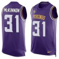 Nike Minnesota Vikings #31 Jerick McKinnon Purple Team Color Men Stitched NFL Limited Tank Top Jersey