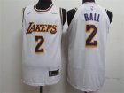 Lakers #2 Lonzo Ball White 2018-19 Nike Authentic Jersey