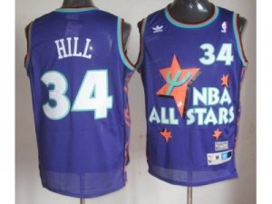 nba 95 all star #34 hill purple
