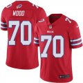 Nike Bills #70 Eric Wood Red Color Rush Limited Jersey