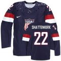 2014 Olympic Team USA #22 Kevin Shattenkirk Navy Blue Stitched