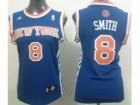 NBA Women New York Knicks #8 JR Smith Blue Revolution 30 Swingman