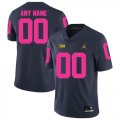 Michigan Wolverines Navy 2018 Breast Cancer Awareness Mens Customized College Football