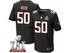 Mens Nike Atlanta Falcons #50 Brooks Reed Elite Black Alternate Super Bowl LI 51 NFL Jersey