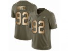 Men Nike Philadelphia Eagles #92 Reggie White Limited Olive Gold 2017 Salute to Service NFL Jersey