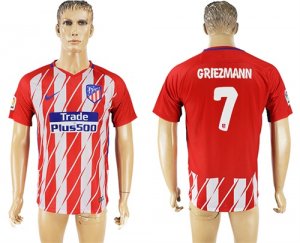 2017-18 Atletico Madrid 7 GRIEZMANN Home Thailand Soccer Jersey
