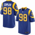 Mens Nike Los Angeles Rams #98 Quinton Coples Game Royal Blue Alternate NFL Jersey