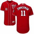 Mens Majestic Washington Nationals #11 Ryan Zimmerman Red Flexbase Authentic Collection MLB Jersey