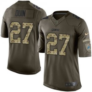 Nike Detroit Lions #27 Glover Quin Green Salute To Service Jerseys(Limited)
