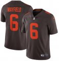 Nike Browns #6 Baker Mayfield Brown Alternate 2020 New Vapor Untouchable Limited