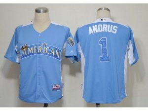 2012 All-Star MLB Jerseys Texas Rangers #1 Elvis Andrus blue