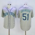 Seattle Mariners #51 Randy Johnson Grey New Cool Base Stitched MLB Jersey