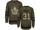 Adidas Toronto Maple Leafs #31 Grant Fuhr Green Salute to Service Stitched NHL Jersey