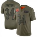 Nike Bears #34 Walter Payton 2019 Olive Salute To Service Limited Jersey