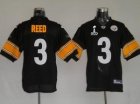 Pittsburgh Steelers #3 Jeff Reed Super Bowl XLV black