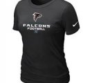 Women BAtlanta Falcons black T-Shirt