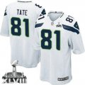 Nike Seattle Seahawks #81 Golden Tate White Super Bowl XLVIII Youth NFL Elite Jersey