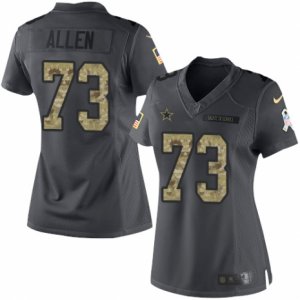 Women\'s Nike Dallas Cowboys #73 Larry Allen Limited Black 2016 Salute to Service NFL Jersey