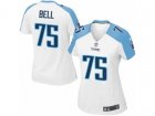 Women Nike Tennessee Titans #75 Byron Bell Game White NFL Jersey