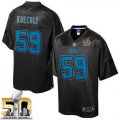 Nike Carolina Panthers #59 Luke Kuechly Black Super Bowl 50 Men NFL Pro Line Black Reverse Fashion Game Jersey