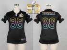 Women Nike Broncos #88 Demaryius Thomas Black Super Bowl 50 NFL Fashion Jersey