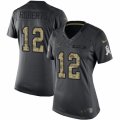 Women's Nike Detroit Lions #12 Andre Roberts Limited Black 2016 Salute to Service NFL Jersey