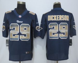 2015 New Nike St.Louis Rams #29 Dickerson Navy Blue Strobe Jerseys(Limited)