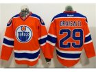 Edmonton Oilers #29 Leon Draisaitl Orange Alternate Stitched NHL Jersey