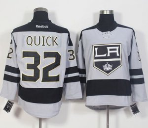 Los Angeles Kings #32 Jonathan Quick Gray Alternate Stitched NHL Jersey