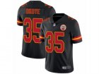 Nike Kansas City Chiefs #35 Christian Okoye Limited Black Rush NFL Jersey
