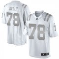 Men Indianapolis Colts #78 Ryan Kelly White Platinum Limited Jersey