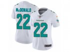 Women Nike Miami Dolphins #22 T.J. McDonald Vapor Untouchable Limited White NFL Jersey