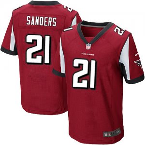 Nike Falcons #21 Deion Sanders Red Elite Jersey