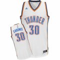 Mens Adidas Oklahoma City Thunder #30 Domantas Sabonis Swingman White Home NBA Jersey
