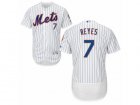 Mens Majestic New York Mets #7 Jose Reyes White Flexbase Authentic Collection MLB Jersey