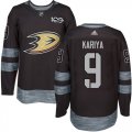Mens Anaheim Ducks #9 Paul Kariya Black 1917-2017 100th Anniversary Stitched NHL Jersey
