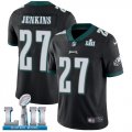 Youth Nike Eagles #27 Malcolm Jenkins Black 2018 Super Bowl LII Vapor Untouchable Player Limited Jersey