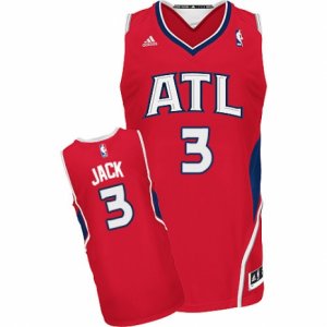 Mens Adidas Atlanta Hawks #3 Jarrett Jack Swingman Red Alternate NBA Jersey