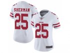Women San Francisco 49ers #25 Richard Sherman White Stitched NFL Vapor Untouchable Limited Jersey