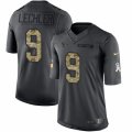 Mens Nike Houston Texans #9 Shane Lechler Limited Black 2016 Salute to Service NFL Jersey