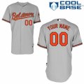 Youth Majestic Baltimore Orioles Customized Authentic Grey Road Cool Base MLB Jersey