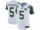 Women Nike New York Jets #5 Christian Hackenberg Vapor Untouchable Limited White NFL Jersey