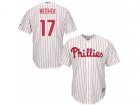 Philadelphia Phillies #17 Pat Neshek Replica White Red Strip Home Cool Base MLB Jersey