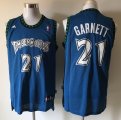 NBA Minnesota Timberwolves #21 Kevin Garnett blue jerseys