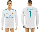 2017-18 Real Madrid 1 I CASILLAS Home Long Sleeve Thailand Soccer Jersey