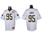 2016 Pro Bowl Nike New England Patriots #95 Chandler Jones white jerseys(Elite)