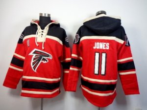 Nike jerseys Atlanta Falcons #11 Jones Black-red[pullover hooded sweatshirt]