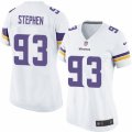 Womens Nike Minnesota Vikings #93 Shamar Stephen Limited White NFL Jersey