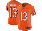 Women Nike Chicago Bears #13 Kendall Wright Vapor Untouchable Limited Orange Rush NFL Jersey